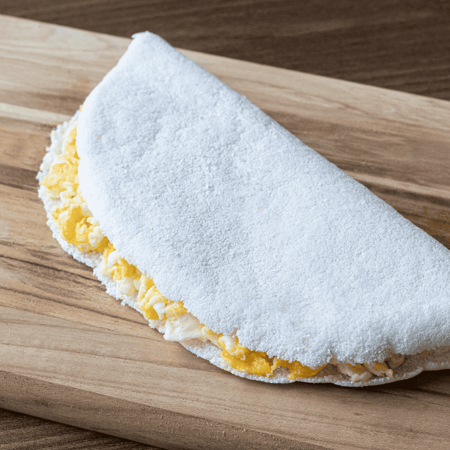Tapioca com ovo