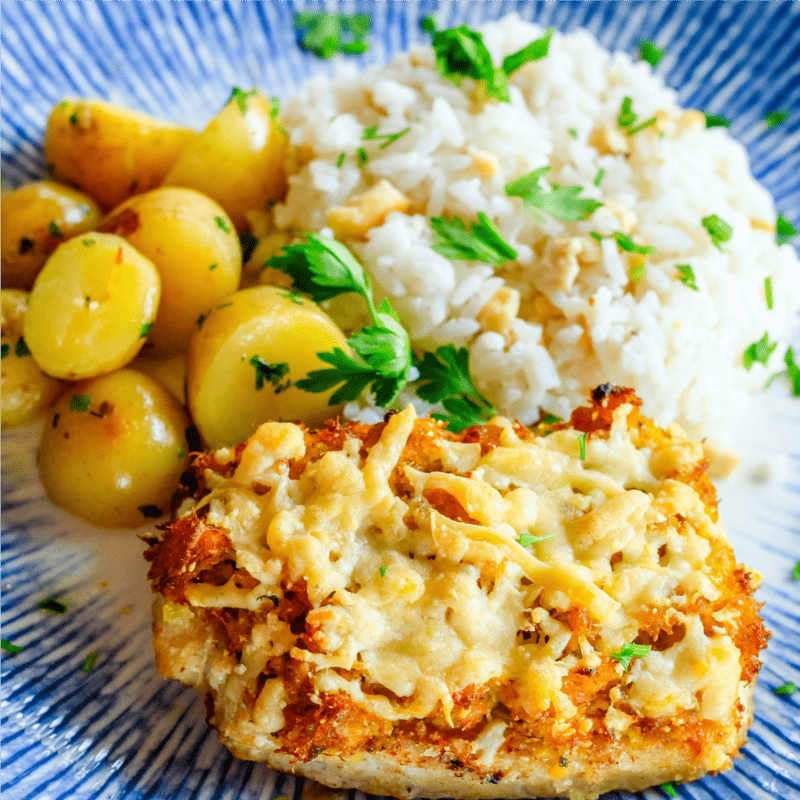 Filé de Peixe Com Crosta de Carne de Caranguejo