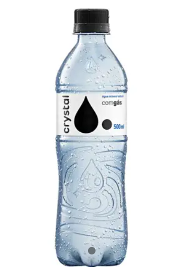 AGUA MINERAL COM GAS CRISTAL 500ML 