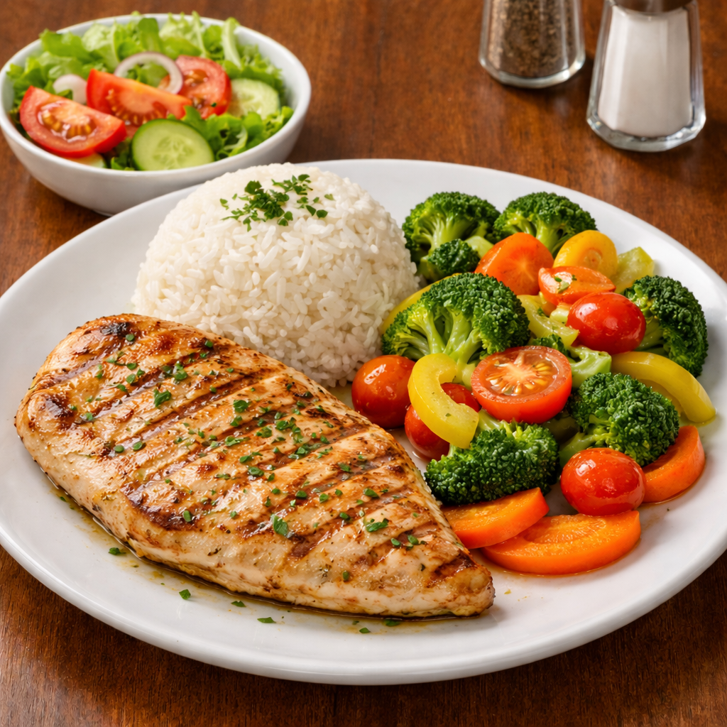 Frango Grelhado com Legumes